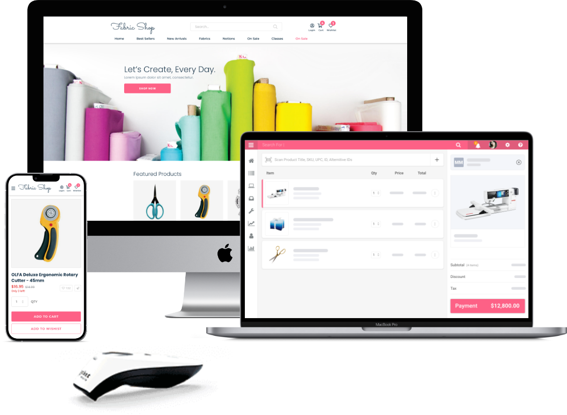 Quilt and fabric Shop POS system