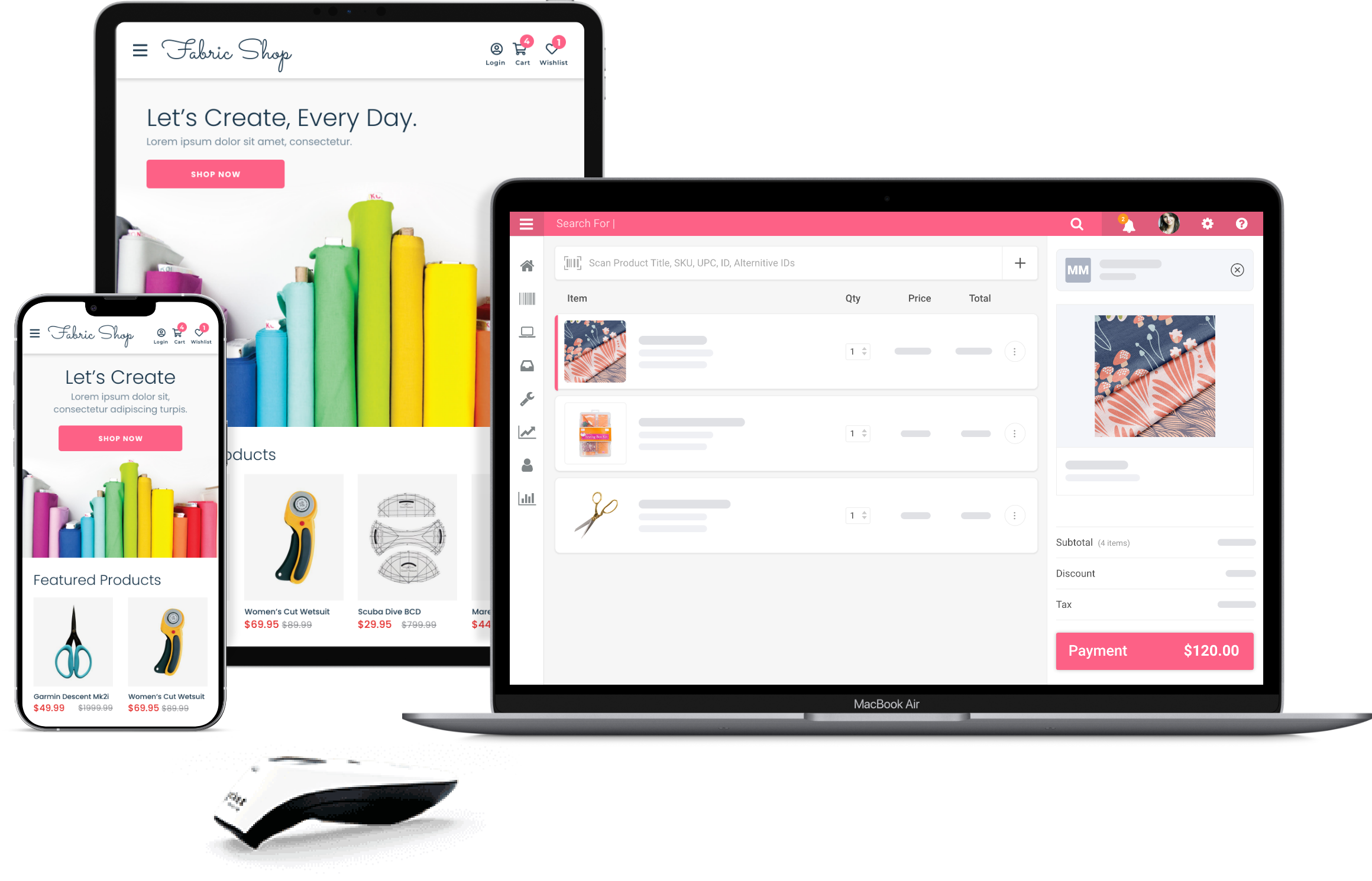 fabric shop pos system