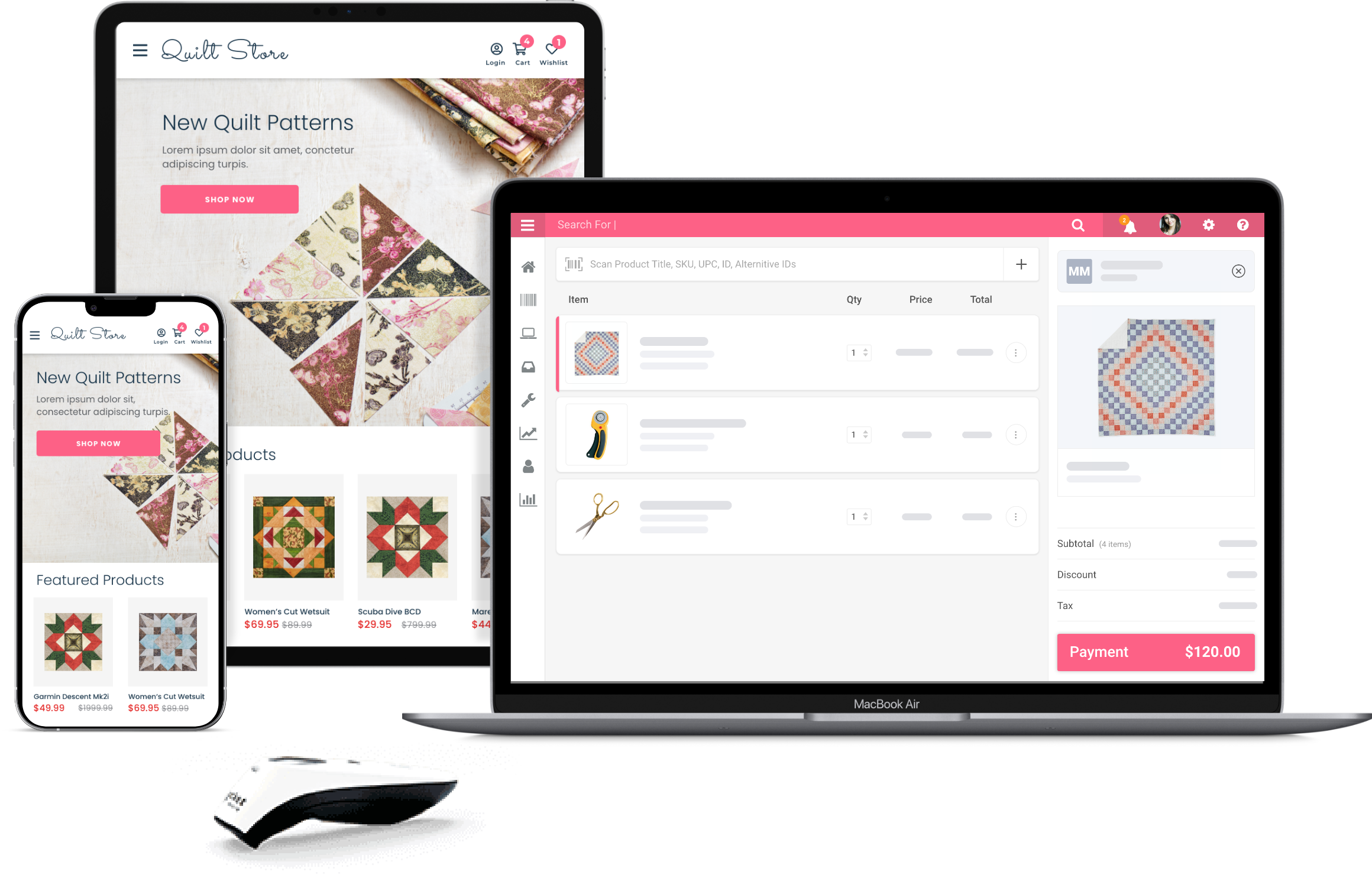 quilt shop pos system